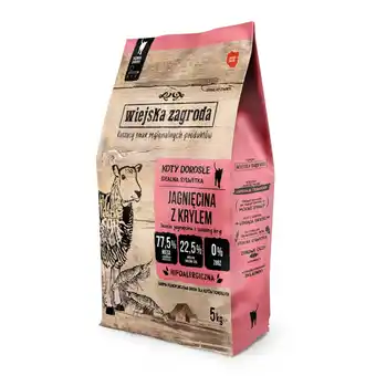 Zooplus Dubbelpak: 2x5kg Wiejska Zagroda Kat Lam met Krill Kattenvoer droog aanbieding