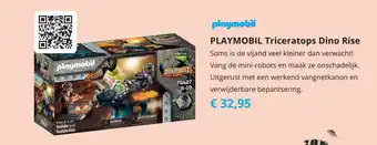 Tom Playmobil Triceratops Dino Rise aanbieding