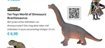 Tom Toi-Toys World of Dinosaurs Brachiosaurus aanbieding