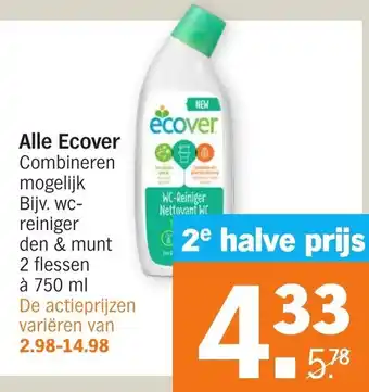 Albert Heijn Ecover aanbieding