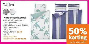 Albert Heijn Warla Dekbedovertrek 1-/2-persoons aanbieding