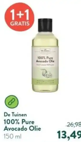 Holland & Barrett De Tuinen 100% Pure Avocado Olie 150ml aanbieding