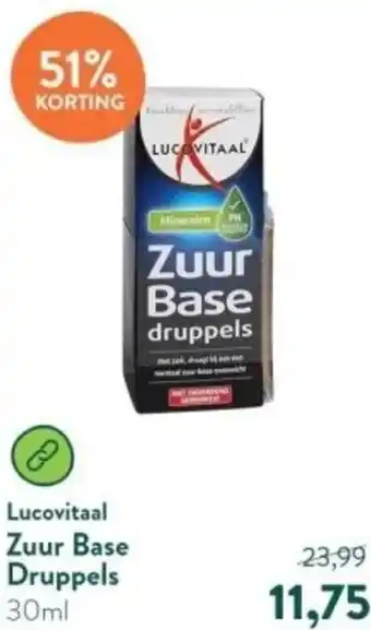 Holland & Barrett Lucovitaal Zuur Base Druppels 30ml aanbieding