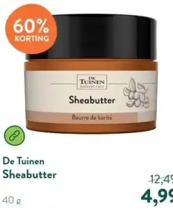 Holland & Barrett De Tuinen Sheabutter 40g aanbieding