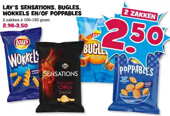 Boon`s Markt Lay's sensations, bugles, wokkels en/of poppables aanbieding