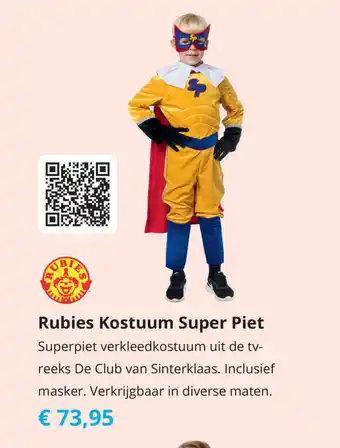 Tom Rubies Kostuum Super Piet aanbieding