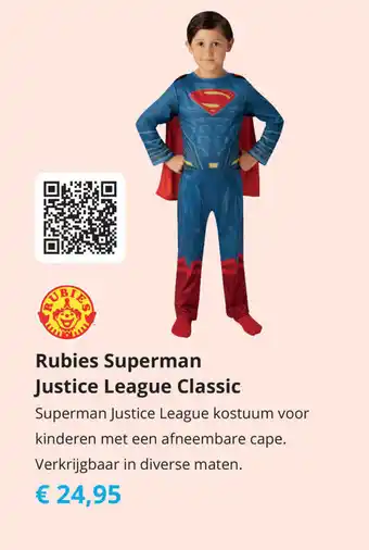 Tom Rubies Superman Justice League Classic aanbieding