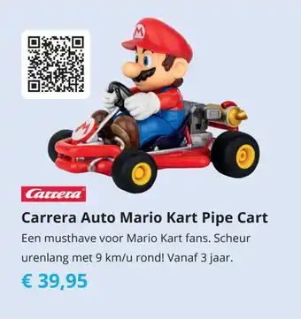 Tom Carrera Auto Mario Kart Pipe Cart aanbieding