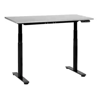 Beliani Bureau elektrisch verstelbaar grijs/zwart 120 x 72 cm DESTIN IV aanbieding