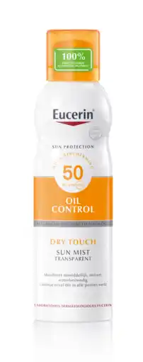 De Online Drogist Eucerin Sun Oil Control Mist Transparent Dry Touch SPF 50 200ML aanbieding
