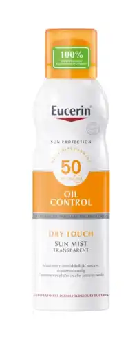 De Online Drogist Eucerin Sun Oil Control Mist Transparent Dry Touch SPF 50 200ML aanbieding