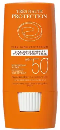 De Online Drogist Eau Thermale Avène Zon Stick Gevoelige Zones SPF 50+ 8ML aanbieding