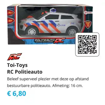 Tom Toi-Toys RC Politieauto aanbieding