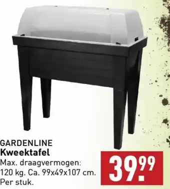 ALDI GARDENLINE Kweektafel  99x49x107 cm aanbieding