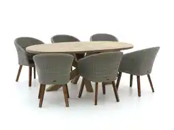 Kees Smit Intenso Tropea/ROUGH-Y Ellips 200cm dining tuinset 7-delig aanbieding