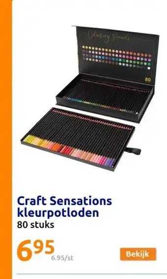 Action Craft Sensations kleurpotloden 80 stuks aanbieding