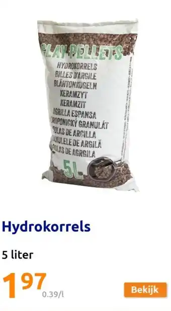 Action Hydrokorrels 5 liter aanbieding