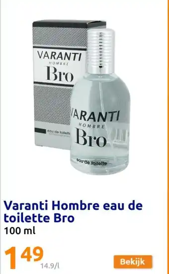 Action Varanti hombre eau de toilette bro 100 ml aanbieding