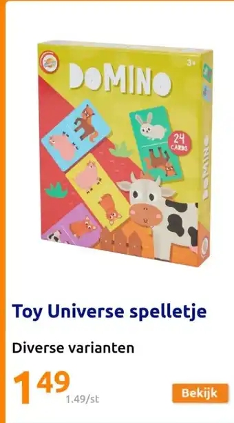 Action Toy universe spelletje aanbieding