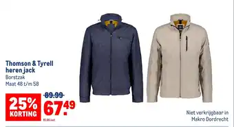 Makro Thomson & Tyrell heren jack aanbieding