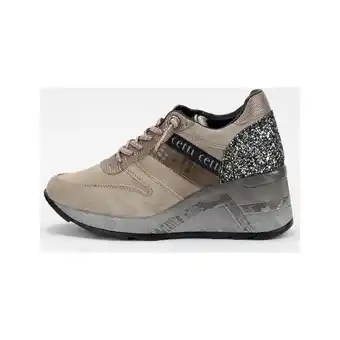 Spartoo Cetti Lage Sneakers Zapatillas en color taupe para aanbieding