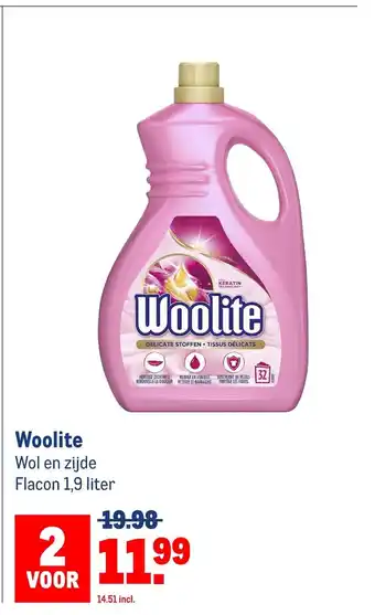 Makro Woolite flacon 1,9 liter aanbieding