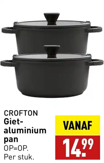 ALDI CROFTON Gietaluminium pan aanbieding