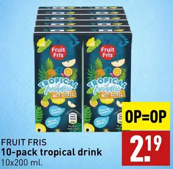 ALDI FRUIT FRIS 10-pack tropical drink 10x200 ml. aanbieding