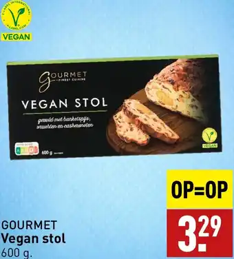 ALDI GOURMET Vegan stol 600 g. aanbieding