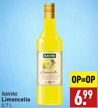 ALDI RAVINI Limoncello 0.7 l. aanbieding