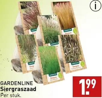 ALDI GARDENLINE Siergraszaad aanbieding