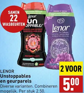 ALDI LENOR Unstoppables en geurparels aanbieding