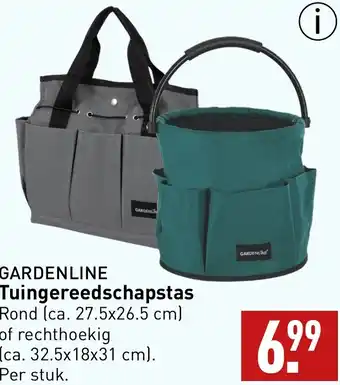 ALDI GARDENLINE Tuingereedschapstas Rond (ca. 27.5x26.5 cm) aanbieding