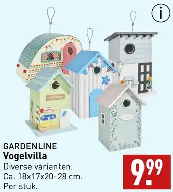 ALDI GARDENLINE Vogelvilla aanbieding