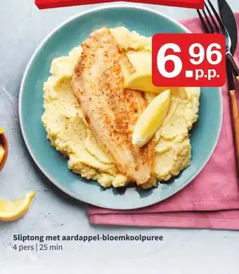 Picnic Sliptong met aardappel-bloemkoolpuree 4 pers aanbieding