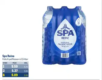 Makro Spa Reine folie 6 petflessen à 1,5 liter aanbieding