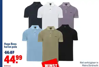 Makro Hugo Boss heren polo aanbieding