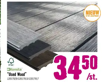 Hornbach Konsta Used Wood aanbieding