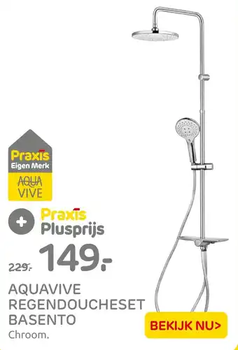 Praxis Aquavive regendoucheset basento aanbieding