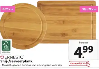 Lidl Snij serveeplank per stuk aanbieding