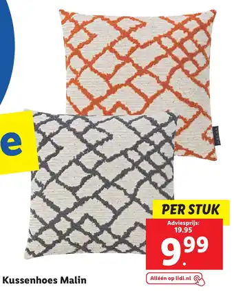 Lidl Kussenhoes malin per stuk aanbieding