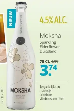 Mitra Moksha Sparkling Elderflower 75cl aanbieding