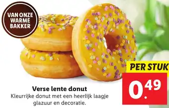 Lidl Verse lente donut aanbieding