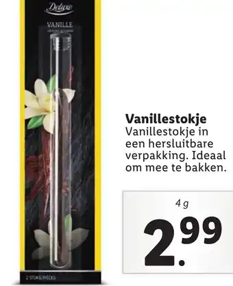 Lidl Vanillestokje 4 g aanbieding