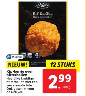 Lidl Kip-kerrie oven bitterballen 300 g aanbieding