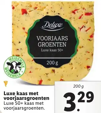 Lidl Luxe kaas met voorjaarsgroenten 200 g aanbieding