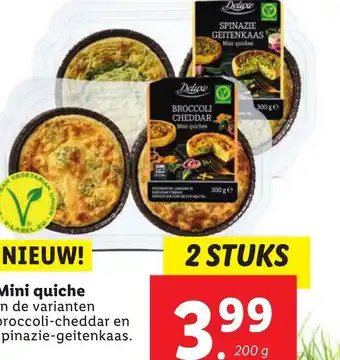 Lidl Mini quiche 200 g aanbieding