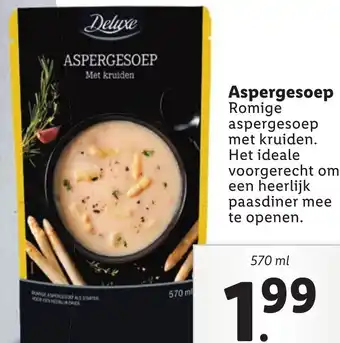 Lidl Aspergesoep 570 ml aanbieding