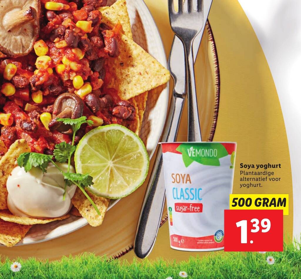 Soya yoghurt 500 gram aanbieding bij Lidl