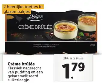 Lidl Crème brûlée 200 g, 2 stuks aanbieding